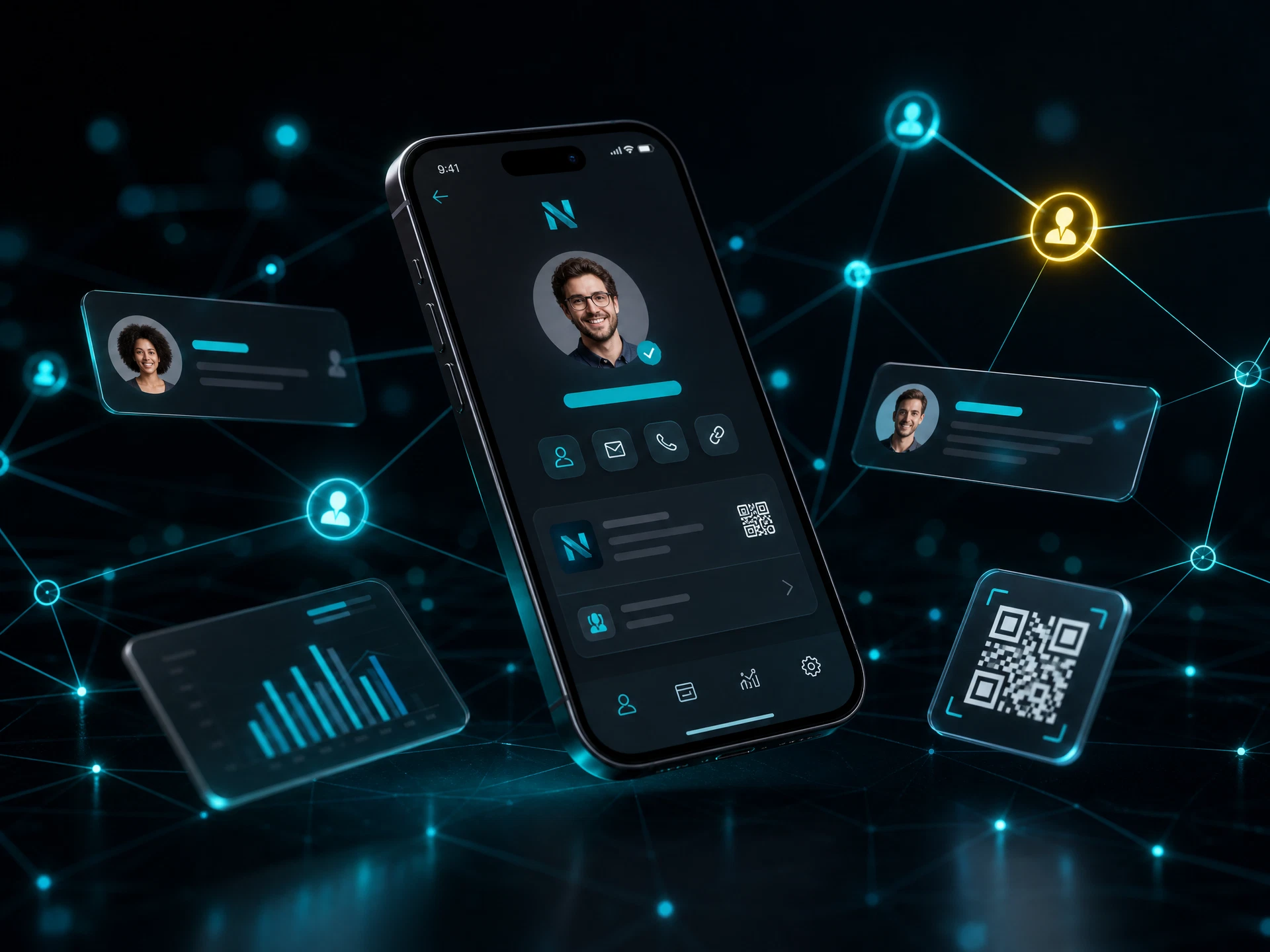 Plataforma Notorium Network para networking e analítica
